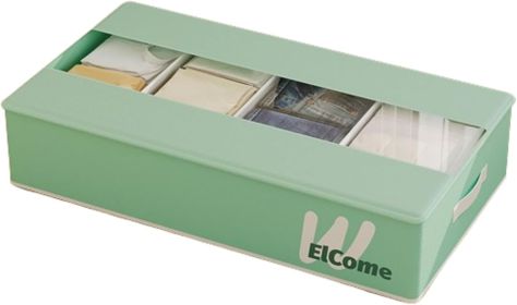 Under-Bed Storage Organizer with 5 Compartments – Foldable & Dust-Resistant (Color: Green)