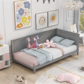 Twin Mid-Century Modern Wood Daybed – Stylish & Versatile (Color: as picture)