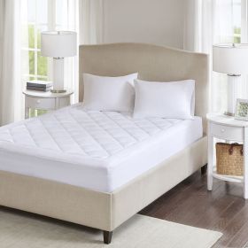 Scotchgard™ Waterproof Diamond-Quilted Mattress Pad – King, Hypoallergenic & Waterproof (Color: as Pic)