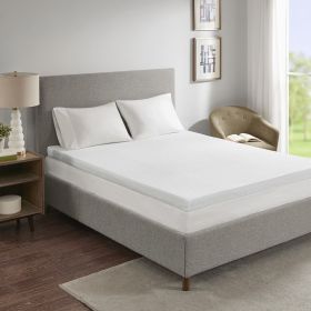 Sleep Philosophy 3" Gel Memory Foam Mattress Topper – King (Color: as Pic)