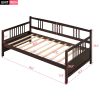 Classic Twin Daybed with Storage – Solid Pine Wood Frame