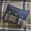 Intelligent Design Robbie Plaid Comforter Set with Sheets – Navy & Taupe, Twin/Twin XL
