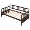 Classic Twin Daybed with Storage – Solid Pine Wood Frame