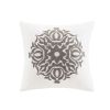 Malia 4-Piece Embroidered Cotton Reversible Duvet Cover Set