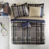 Intelligent Design Robbie Plaid Comforter Set with Sheets – Navy & Taupe, Twin/Twin XL