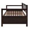 Classic Twin Daybed with Storage – Solid Pine Wood Frame