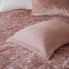 Felicia Blush Quilted Velvet Duvet Cover Set – Twin/Twin XL
