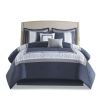 Powell 8-Piece Embroidered Comforter Set – King Size