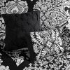 Vienna 6-Piece Cotton Damask Duvet Cover Set – Black & White, OEKO-TEX
