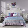 Intelligent Design Joni Reversible Quilt Set Global Print