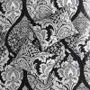 Vienna 6-Piece Cotton Damask Duvet Cover Set – Black & White, OEKO-TEX