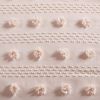 Lucy Poly Clip Jacquard Comforter Set with Pompom Details – Twin/Twin XL