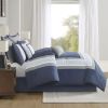 Powell 8-Piece Embroidered Comforter Set – King Size