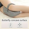 Memory Foam Contour Knee Pillow with Washable Cover & Strap