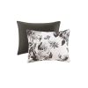 Intelligent Design Dorsey Black & White Floral Comforter Set – Twin XL