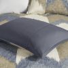 Alpine Ikat Chevron Cotton Duvet Cover Set – Full/Queen