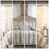 Zuri Faux Fur Comforter Set with Decorative Pillow – King