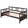 Classic Twin Daybed with Storage – Solid Pine Wood Frame