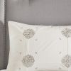 Malia 4-Piece Embroidered Cotton Reversible Duvet Cover Set