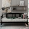 Classic Twin Daybed with Storage – Solid Pine Wood Frame