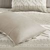 Mila Farmhouse Cotton Duvet Cover Set with Tufted Chevron Chenille – King/Cal King