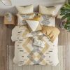 Arizona 3-Piece Cotton Duvet Cover Set – Southwestern Yellow & Grey