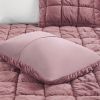 Velvet 3D Puff Box Quilted Down Alternative Comforter Set