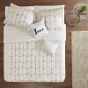 Raina Gold Metallic Geometric Comforter Set – Full/Queen