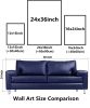 Flip-Frame Aluminum Wall Art with HD Print & Changeable Canvas Design