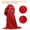 Wearable Sleeved Fleece Blanket