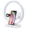 Wireless Charger Desk Lamp with Fast Qi Charging & Adjustable LED Light
