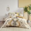 Arizona 3-Piece Cotton Duvet Cover Set – Southwestern Yellow & Grey