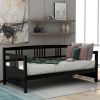 Classic Twin Daybed with Storage – Solid Pine Wood Frame
