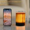 Solid Wood LED Bedside Lamp – Warm Light with USB Charging