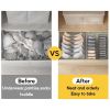 Fabric Sock & Underwear Organizer – Foldable Drawer Dividers with Multiple Grids