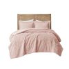 Arya Embroidered Medallion Faux Fur Comforter Mini Set – Twin