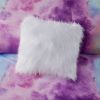 Cassiopeia Watercolor Tie Dye Comforter Set with Faux Fur Pillow – Full/Queen