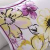 Olivia Asymmetrical Floral Comforter Set – Vibrant Floral, King/Cal King