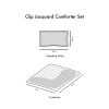 Lucy Poly Clip Jacquard Comforter Set with Pompom Details – Twin/Twin XL