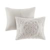 Laetitia Tufted Cotton Chenille Medallion Duvet Cover Set – Shabby Chic, OEKO-TEX