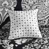 Vienna 6-Piece Cotton Damask Duvet Cover Set – Black & White, OEKO-TEX