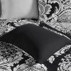 Vienna 6-Piece Cotton Damask Duvet Cover Set – Black & White, OEKO-TEX