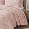 Arya Embroidered Medallion Faux Fur Comforter Mini Set – Twin