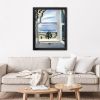 Flap Design Canvas Wall Art with Solid Wood Frame & Tempered Plexiglass