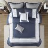 Powell 8-Piece Embroidered Comforter Set – King Size