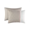 Shawnee Pieced Damask 8-Piece Comforter Set – Blush & Taupe, King