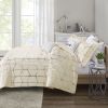 Raina Gold Metallic Geometric Comforter Set – Full/Queen
