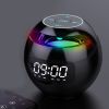 Wireless Portable Speaker with Clock, Alarm & Color Atmosphere Light