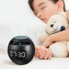 Wireless Portable Speaker with Clock, Alarm & Color Atmosphere Light