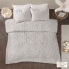 Laetitia Tufted Cotton Chenille Medallion Duvet Cover Set – Shabby Chic, OEKO-TEX